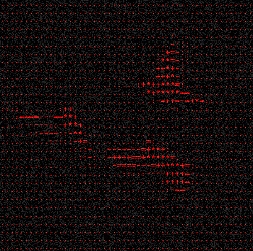 ASCII art animation